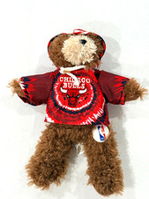 2010 NBA Chicago Bulls Plush Teddy Bear in Hoodie Toy