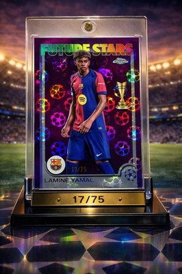    Yamal Topps Chrome Numbered /75 Rookie Future Stars FC Barcelona