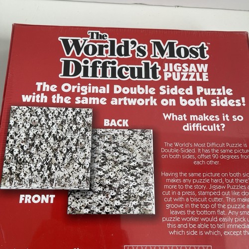 Worlds Most Difficult Dalmatians 529 Pieces Jigsaw Puzzle Double Sided New - Picture 6 of 9