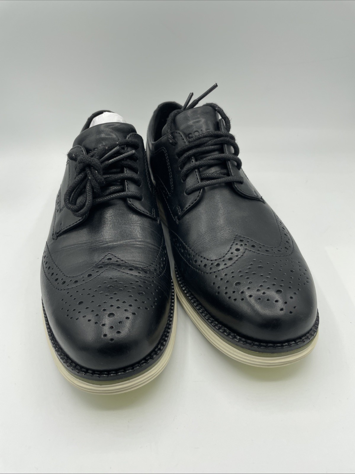 SAOLA Uomo Cole Haan Original Grand Energy Meridian corto alare in pelle taglia 7 5 US