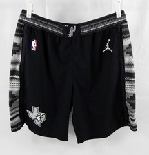 2024-25 San Antonio Spurs Charles Bassey #28 Game Used Black Shorts Statement XL