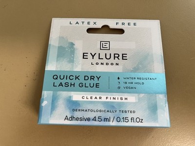 Eylure Quick Dry Lash Glue, Clear Finish, Latex Free, 4.5ml/0.15 fl Oz