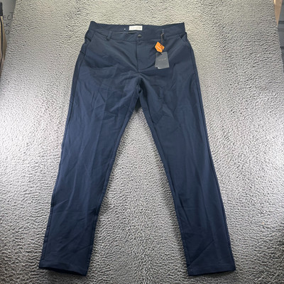 Day & Age Pant Mens 34x32 Blue Polyester Golf Straight Performance Stretch Slim