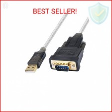 DTECH Serial Cable to USB Adapter DB9 Male RS232 Port Supports Windows 11 10 8 7