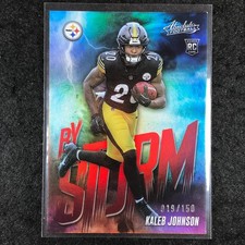 2025 Absolute Football KALEB JOHNSON By Storm Rookie Red /150 #8