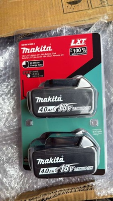 #ad 2 NEW Makita 18V LXT 4.0Ah Lithium Ion Battery 2 Pack BL1840B $85.99