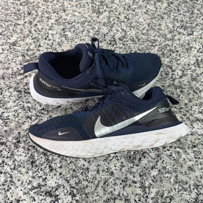 Nike React Infinity Run Flyknit 3 Navy Sneaker Shoe M10 DZ3014