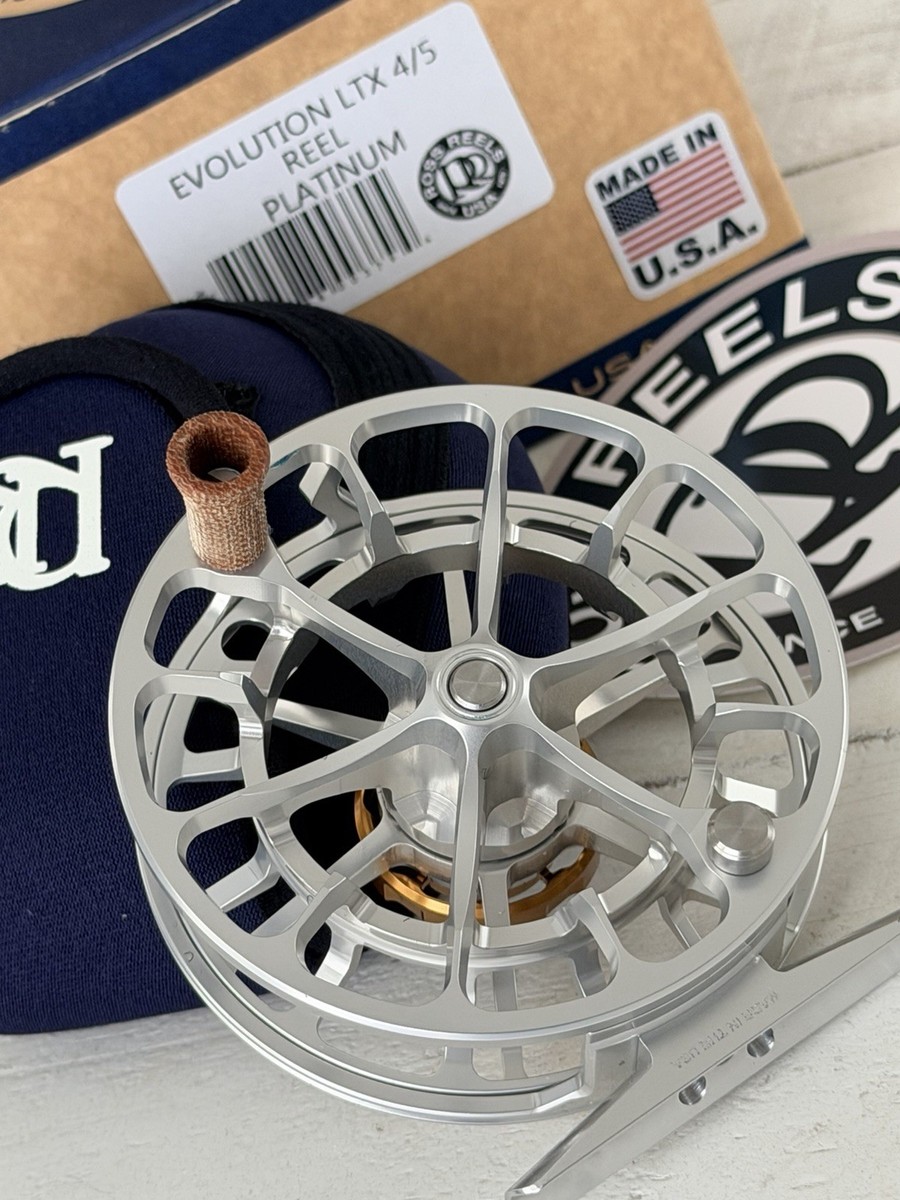 **BEAUTIFUL** ROSS EVOLUTION LTX PLATINUM 4/5wt Fly Reel~NEW~ **BEAUTIFUL** ROSS EVOLUTION LTX PLATINUM 4/5wt Fly Reel~NEW~