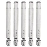 "5 StüCk Flache Sechskant-Bits 6Mm (H6) 1/4\" FüR Magnetische Schraubendreher"