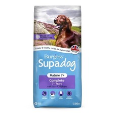 Burgess Supadog Mature Chicken Dog Food Dry 12.5kg 3.36 per kilo