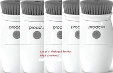5 Proactiv Pore Cleansing Brush Charcoal Infused Face Brush 360 Rotation NEW!