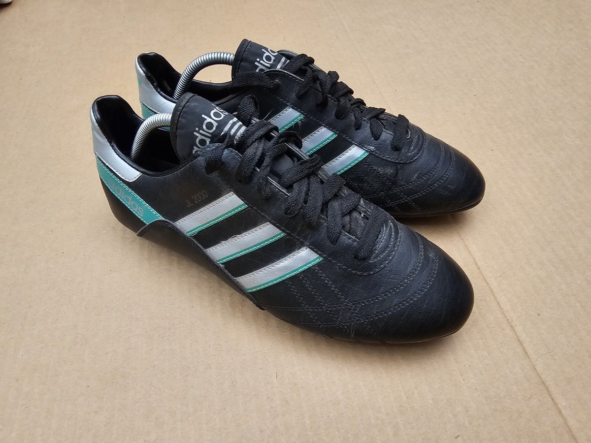 ADIDAS L2000 VINTAGE 1990S BLACK GREEN FOOTBALL BOOTS SOCCER SHOES