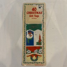 Vintage Christmas Gift/Present Tags 40 - New -1984 Made In USA