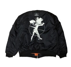 ジャケット・アウター th product MA-1 Fostex Garments Black Fostex MA-1 Hooded Bomber Jacket - Black - Bomber Jackets