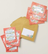 Stampin Up Christmas Wishes Card Kit - Merry, Holly