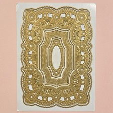 Anna Griffin BIRTHDAY GREETINGS 3D Concentric Dies w/ Idea Sheet - HTF
