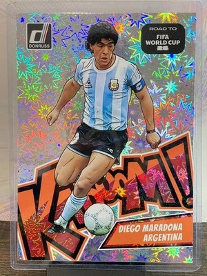 2025-26 Donruss Road to FIFA World Cup Diego Maradona #24 OVERSIZED Kaboom  