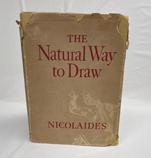 Nicolaides The Natural Way to Draw Hardcover w/ Dust Jacket Figure Life Drawing
