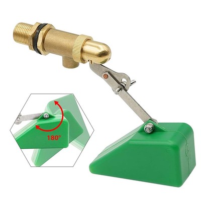 1PCS Brass Valve Float Valve with Adjustable Arm Automatic Water Refill for Tank