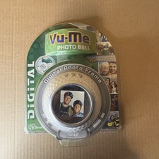 New Vu-Me Digital Photo Frame Shaped as a Golf Ball Vintage NIP Retro Cool Disp