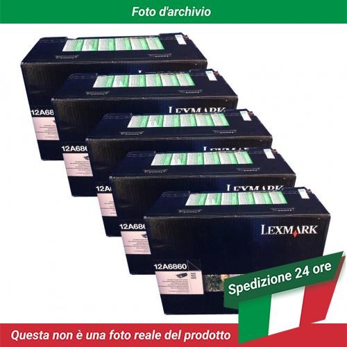 12A6860 Lexmark T620 Toner Black 10K 5 Pack
