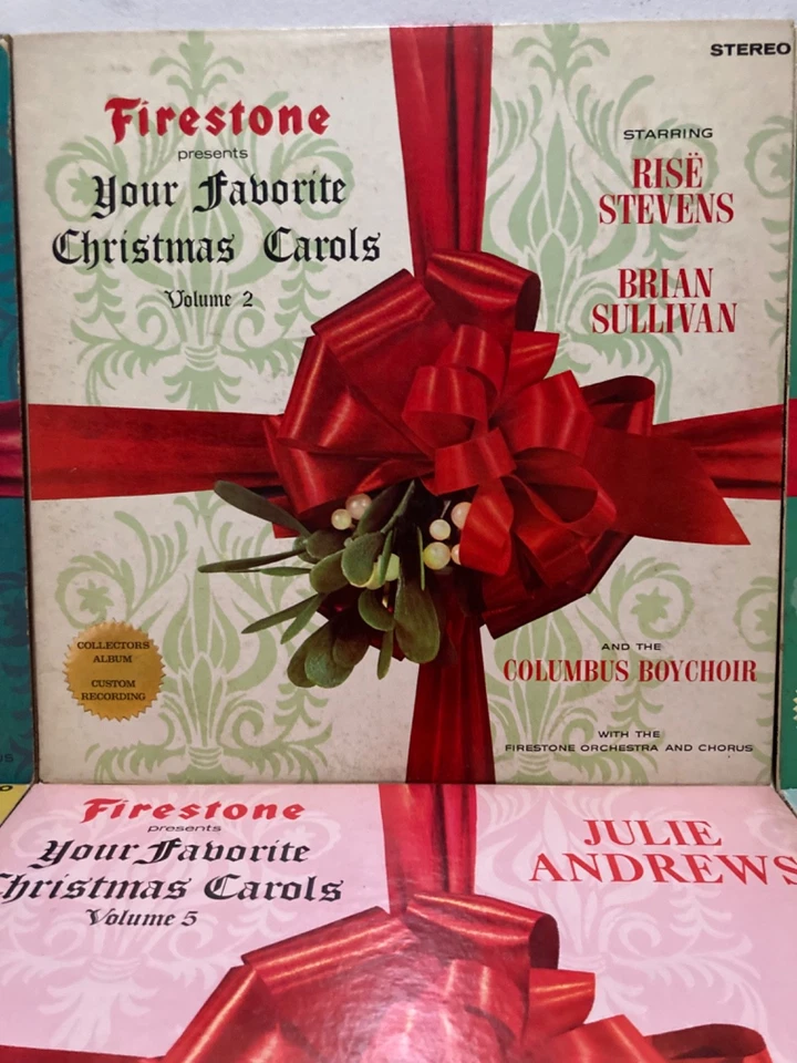 Complete Set Firestone Christmas Vinyl LP Records Volume 1-7 1962-68 Nice Set - Image 3 of 4