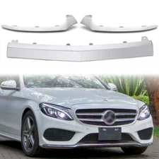 Front Bumper Lower Lip Trim Molding Chrome For Mercedes-Benz AMG W205 2015-2018