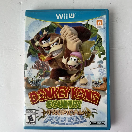 Donkey Kong Country Tropical Freeze Nintendo Wii U w/ Manual CIB Mint Disc!