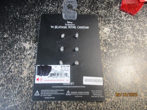Disney's The Nightmare Before Christmas Jack Skeleton Earring Trio Earring Set - Picture 3 of 3