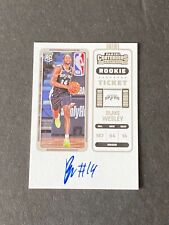 Blake Wesley 2022-2023 Panini Contenders Rookie Ticket Auto #133 RC
