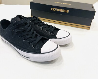 CONVERSE, 553287F, CTAS NEOPRENE O BLACK/ BLACK/ WHITE, WOMENS 8.5