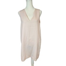 MNG by Mango Light Pink V Neck Sleeveless Sheath Dress Sz XS