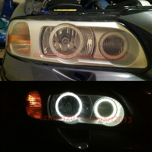 RGB halo rings for Volvo S60R V70R 04-07 Headlight LED Devil angel eyes lamps - Picture 2 of 21