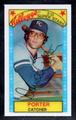 1979 Kellogg's 3-D Super Stars #25 Darrell Porter Kansas City Royals NRMT *cc