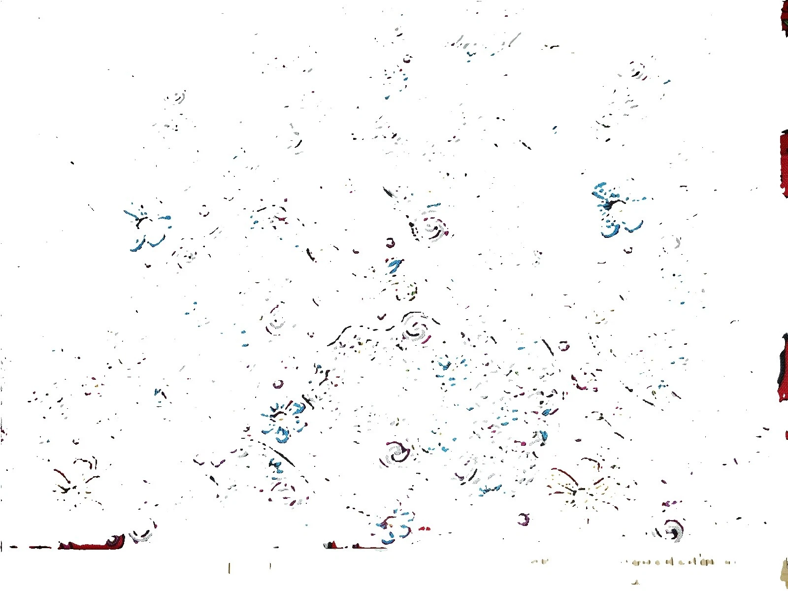 Géneros artesanales Calavera Algodón Multicolor