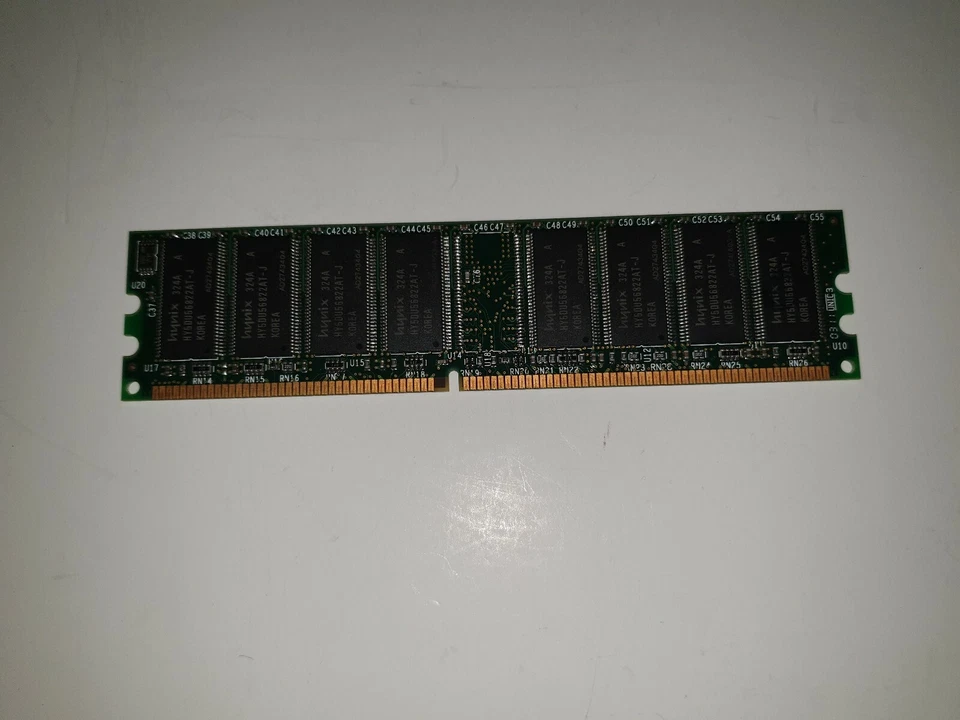HYNIX 324A, PC2700 512MB, DDR1 , 333MHZ ,CL2.5 , 184-pin, 16chip ,HY5DU56822AT-J - Image 2 of 2
