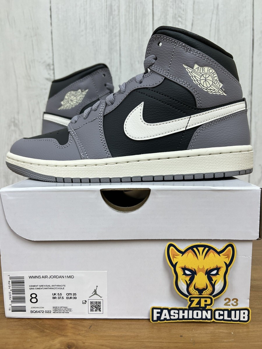 お蘭ページ Air Jordan 1 Mid Cement Gary BQ6472-022 Women Sizes | eBay
