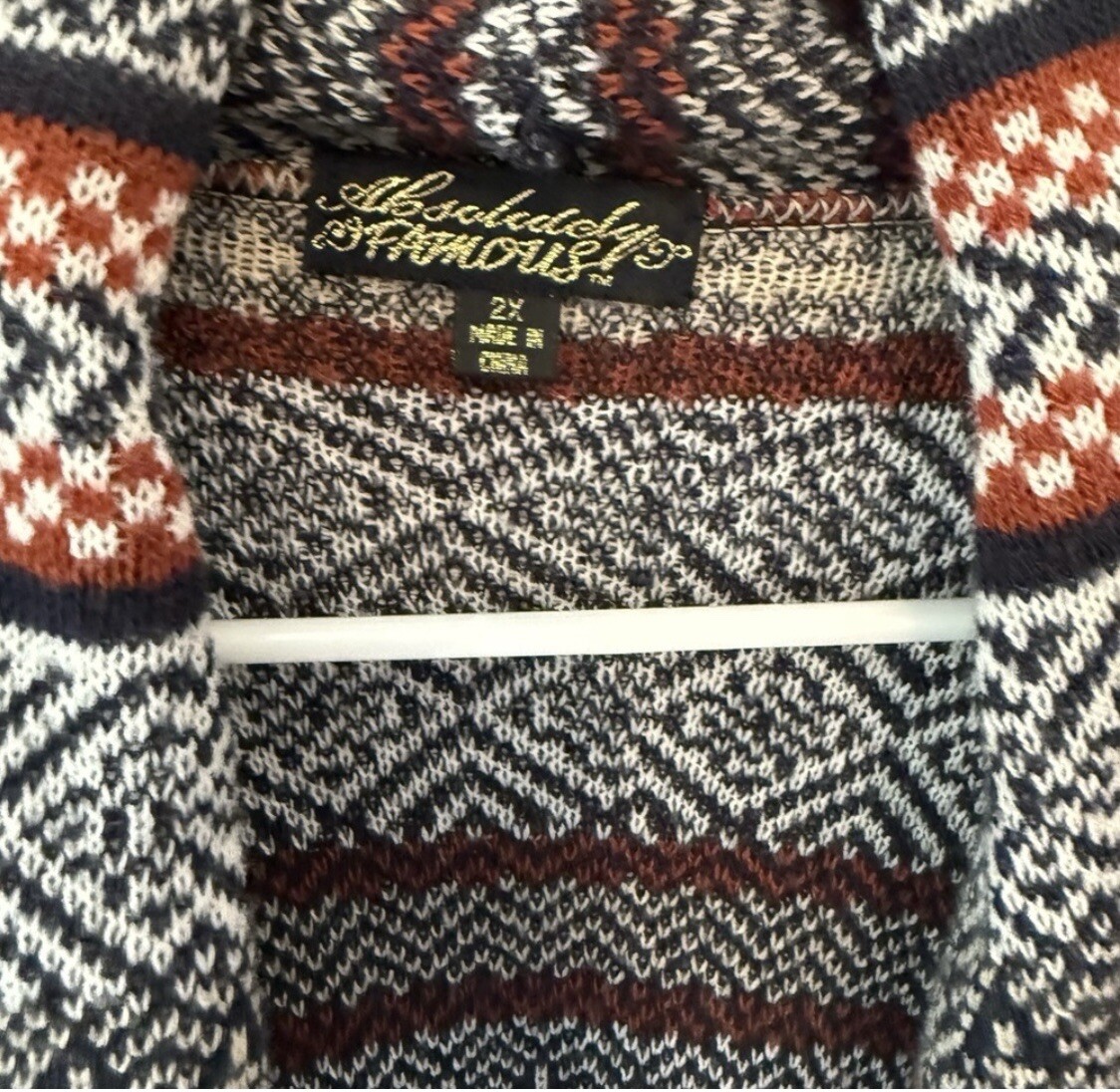 Women’s Aztec Multicolored  Patterned Long Sweate… - image 3