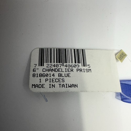 Lampadario a pendolo blu ornamento stella polare di Premier acrilico 6 pollici RARO - Foto 2 di 8