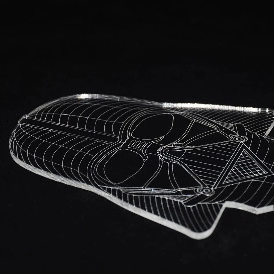 1 Lampada Notturna LED Darth Vader Dart Fener 3D Luce Indiretta Multicolor USB - Immagine 4 di 4