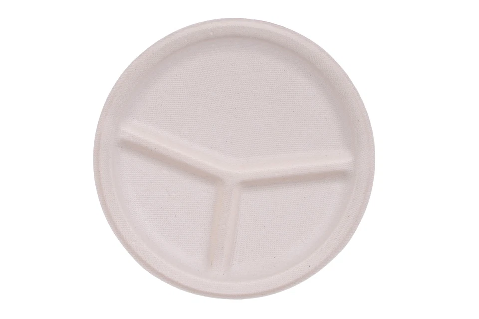 Bamboo biodegradable disposable plates 50 pack Any Occasion Daily usage - Image 2 of 4