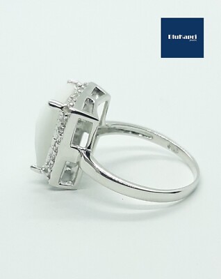 Anello Da Donna In Argento Sterling Con Inlay A 2 File Di Pietre CZ