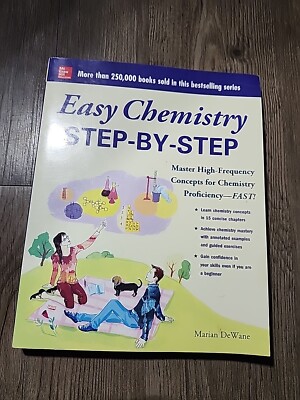 Easy Chemistry Step-By-Step by Marian DeWane (2014, Trade Paperback)