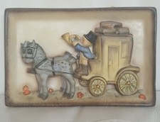 HUMMEL TMK 1 " THE MAIL IS HERE " # 140 INCISED CROWN MARK RARE WALL PLAQUE