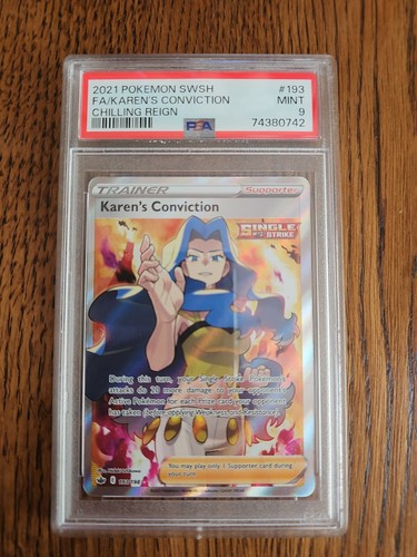 Karen's Conviction graded PSA 9 for sale on eBay