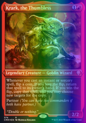 MTG Krark, the Thumbless (574/794) Commander Legends LP FOIL- ETCHED