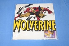 vtg 80s WOLVERINE MARVEL COMIC IMAGES X-MEN SEALED NEW IN PACKAGE t-shirt L