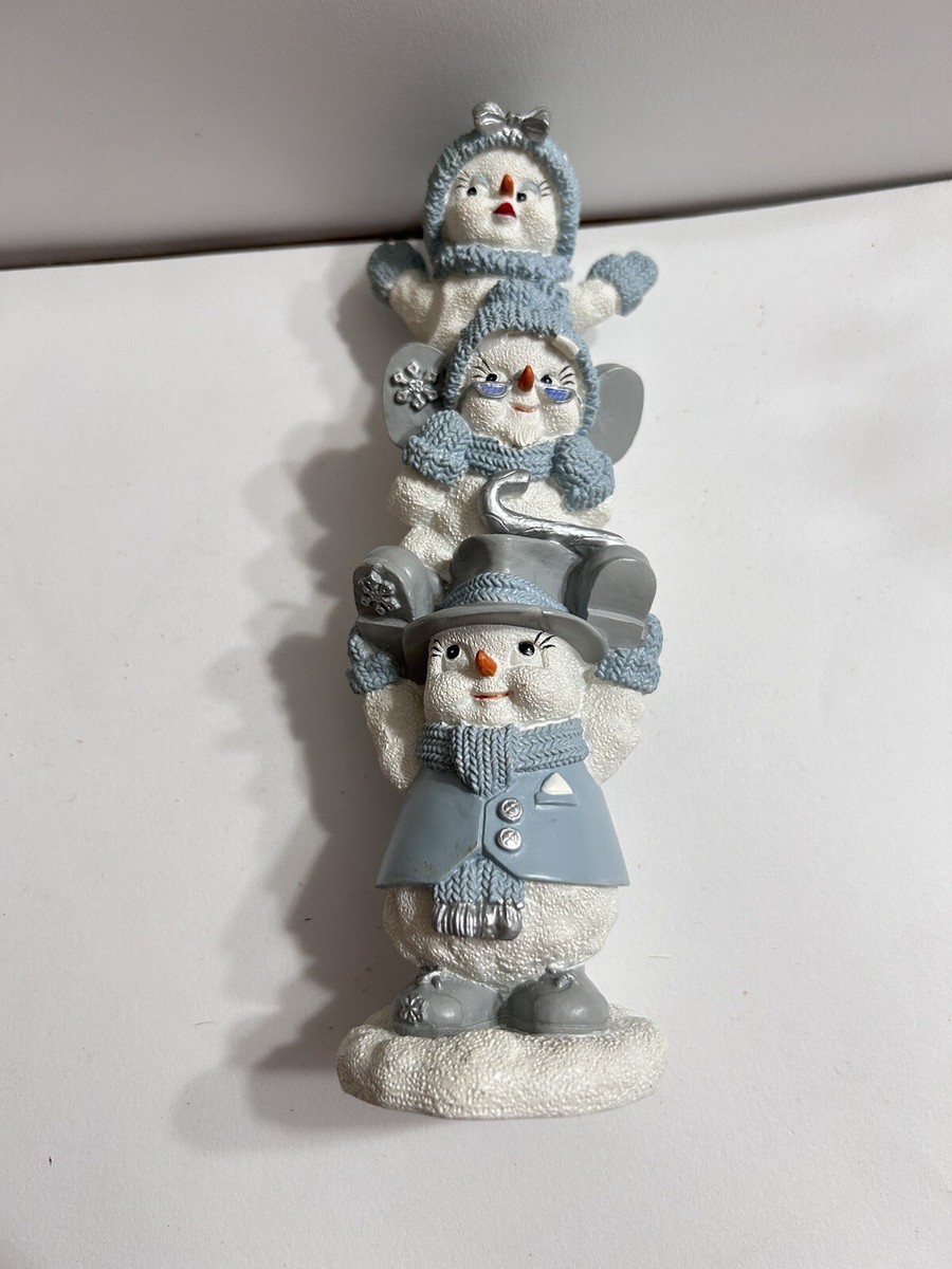 Vtg Encore Group RARE Version Stacked Snowmen Snow Buddies