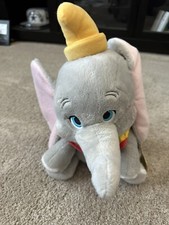New Authentic Genuine DISNEY STORE Plush DUMBO 14" Stuffed Animal Toy Doll NWT