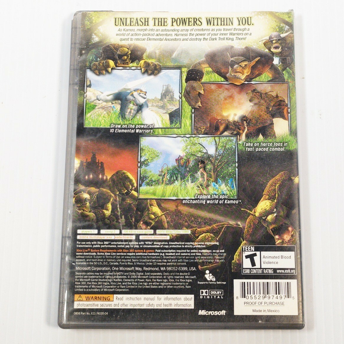 Kameo Elements of Power Xbox 360 Resurfaced Disc Complete | eBay